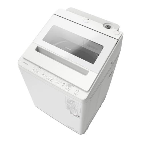 日立 全自動洗濯機 洗濯10kg ホワイト ビートウォッシュ BW-V100K W 本体幅57cm つけおきプラス 大流量 ナイアガラ ビート洗浄